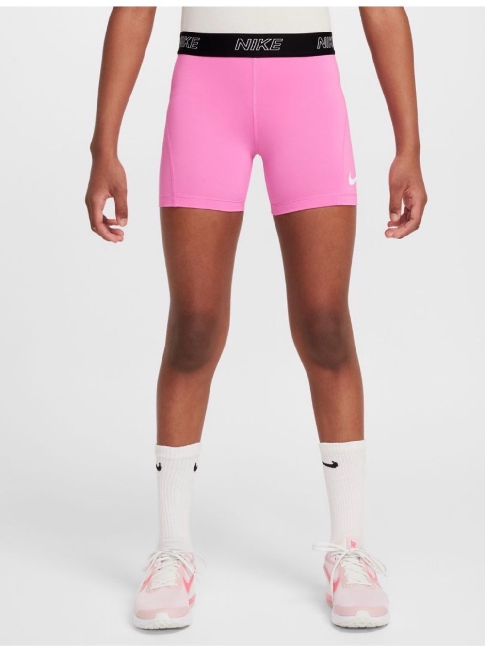 Nike Girls Victory Training Shorts - Pink/Black - XL